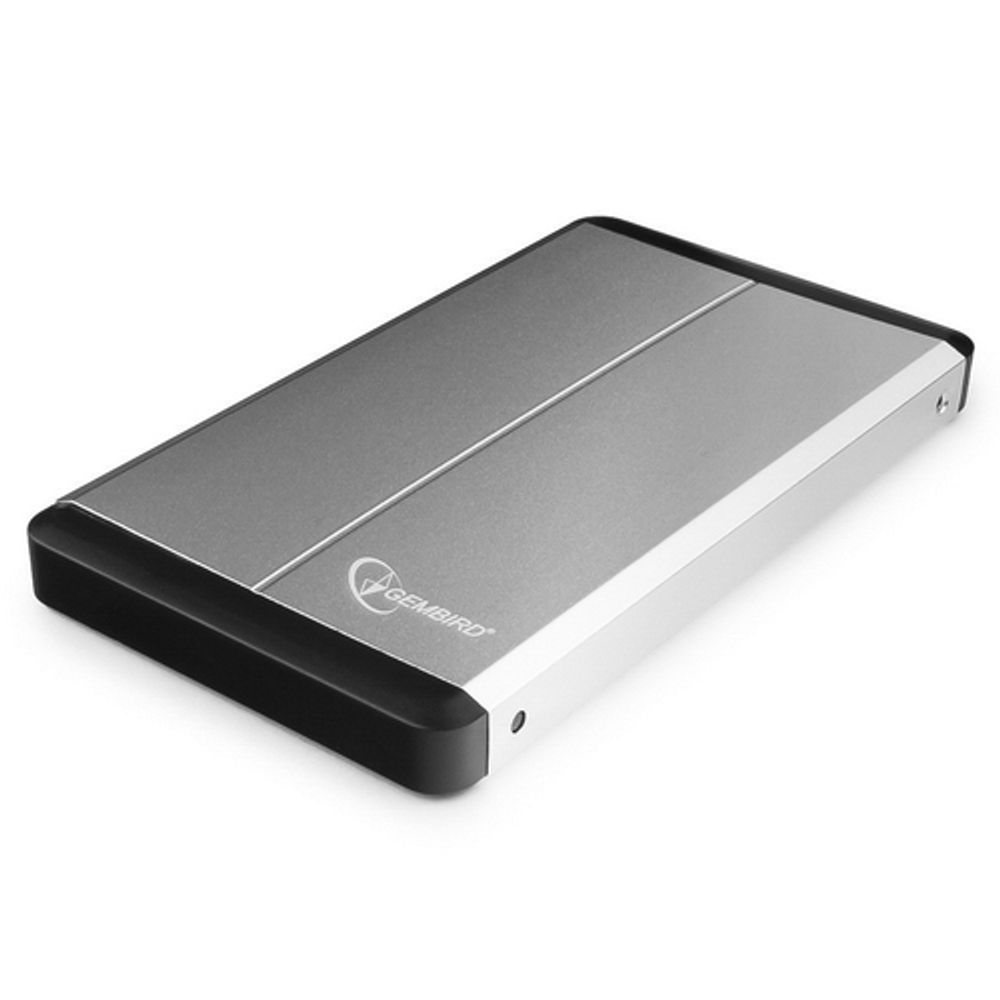 Корпус для HDD/SSD Gembird Внешний  2.5" Gembird EE2-U3S-2-S, серебро, USB 3.0, SATA, металл {100}