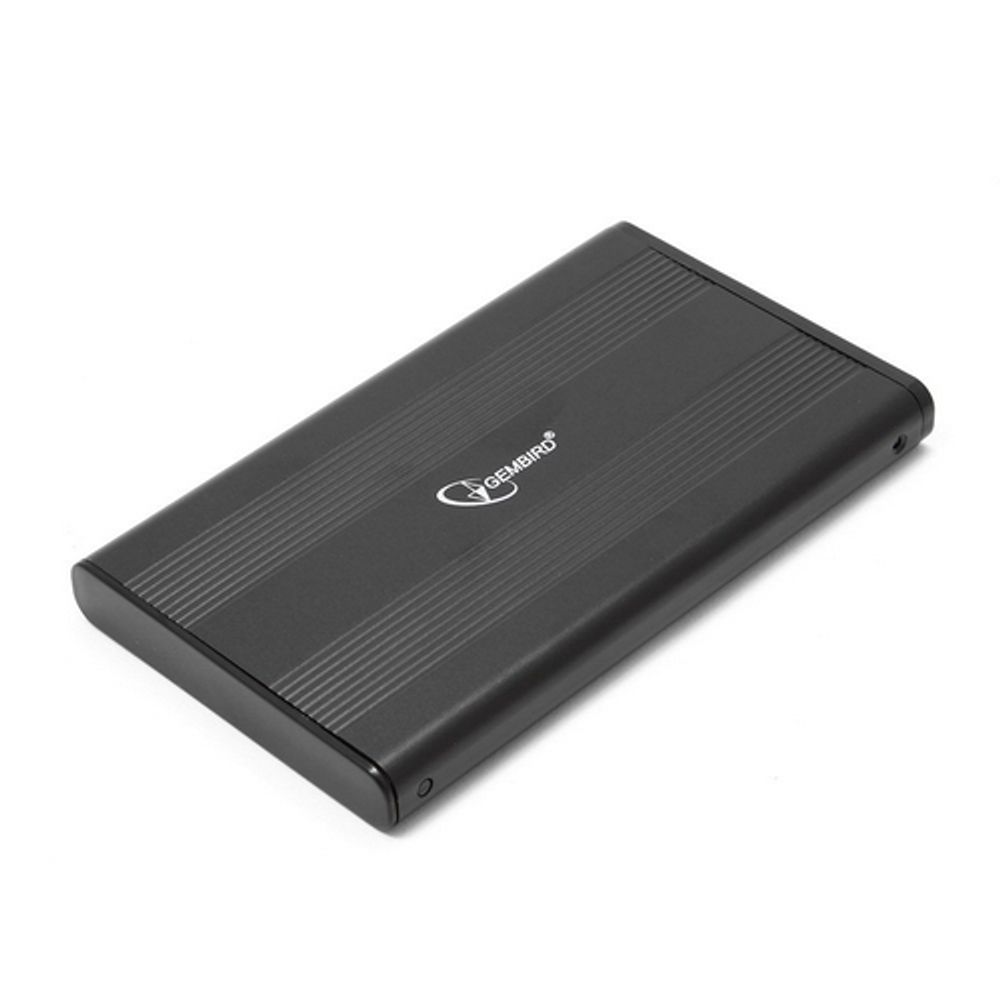 Корпус для HDD/SSD Gembird Внешний  2.5" Gembird EE2-U2S-5, черный, USB 2.0, SATA, металл {100} (205564)
