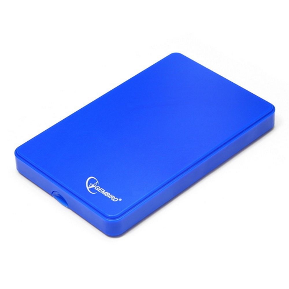 Корпус для HDD/SSD Gembird Внешний 2.5" Gembird EE2-U2S-40P-B, синий, USB 2.0, SATA, пластик {100} (205540)