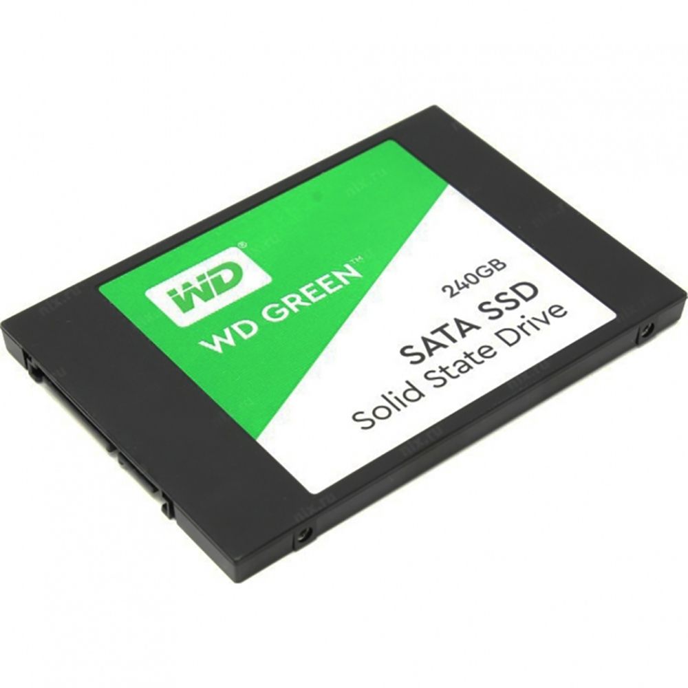 Твердотельный накопительSSD WD Green WDS480G2G0A  480GB 2.5" Client SATA 6Gb/s, 545/545, 3D TLC, 40TBW, Retail {50} (858500)