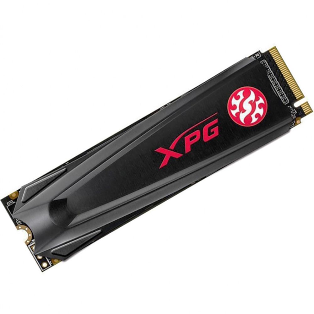 Твердотельный накопитель SSD ADATA XPG GAMMIX S5 512GB M.2 2280 AGAMMIXS5-512GT-C Client PCIe Gen3x4 with NVMe, 2100/1400, IOPS 250/240K, MTBF 2M, 3D TLC, 300TBW, NVMe 1.3, Heat Sink, RTL (469267)