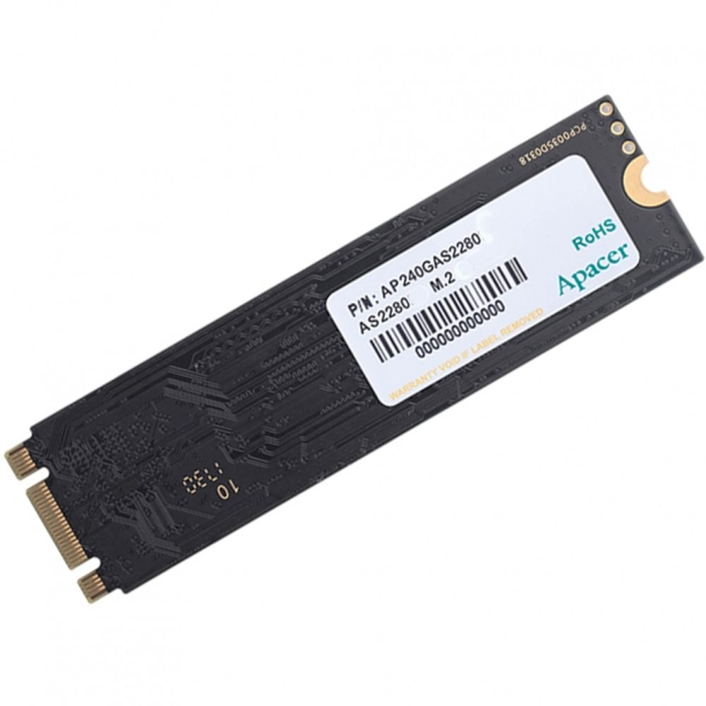 Твердотельный накопитель SSD Apacer AS2280P4 240GB M.2 2280 AP240GAS2280P4-1 Client PCIe Gen3x4 with NVMe, 3D TLC, 256MB, RTL (917195)