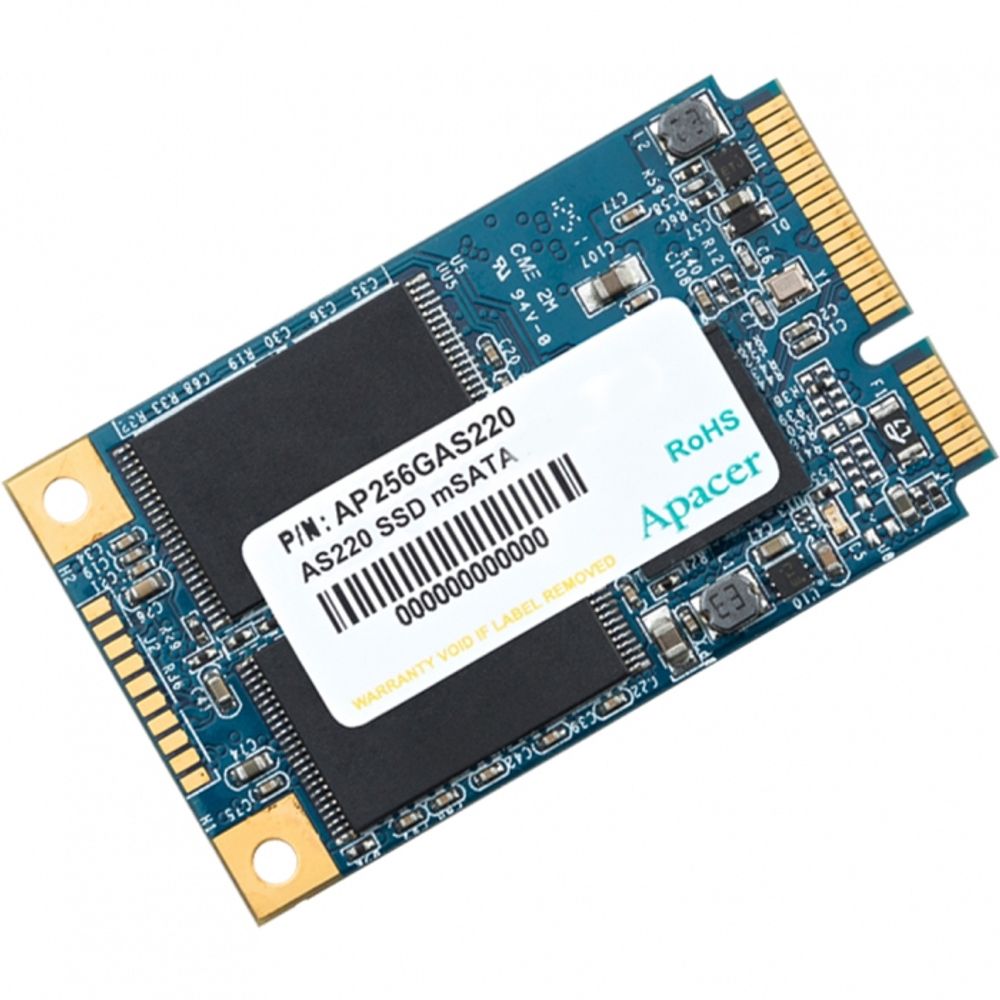 Твердотельный накопитель SSD Apacer AST220 AP120GAST220-1  mSATA 120GB Client SATA 6Gb/s, 500/470, IOPS 65/82K, MTBF 1.5M, 3D  TLC, 32MB, 70TBW, 0.532DWPD, RTL (914460)