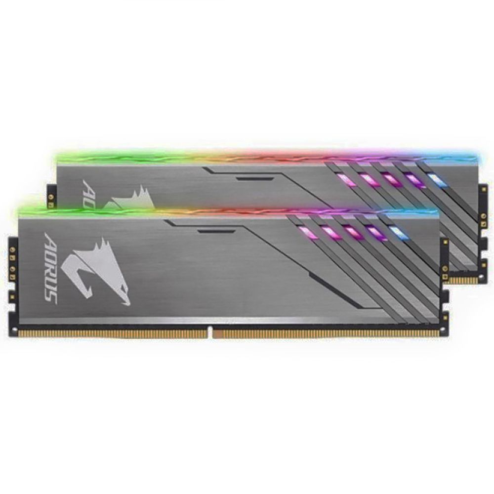 Модуль памяти Gigabyte Aorus RGB Silver Gaming Memory GP-AR32C16S8K2HU416RD 16GB DDR4 3200 DIMM 2 pack Non-ECC, CL16, 1.35V, Exclusive 2xRGB Infused Demo Module, Kit (2x8GB), RTL {20} (804886)