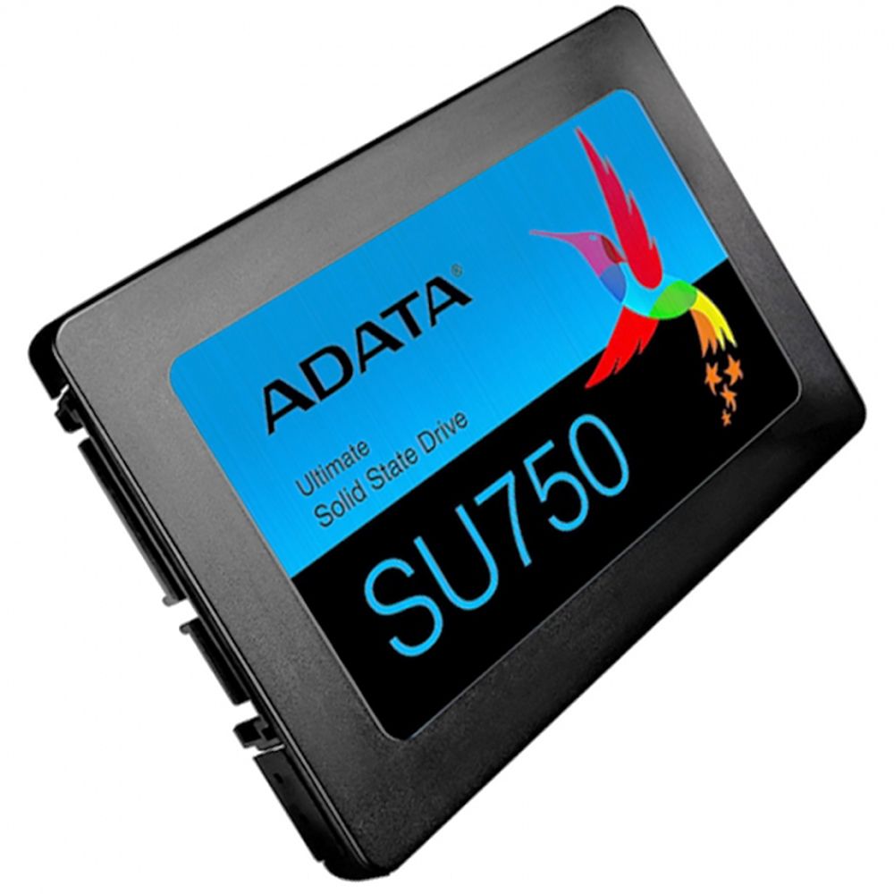 Твердотельный накопитель SSD ADATA SU750 ASU750SS-256GT-C 256GB 2.5" Client SATA 6Gb/s, 550/520, IOPS 65/75K, MTBF 2M, 3D TLC, 200TBW, RTL (770666)