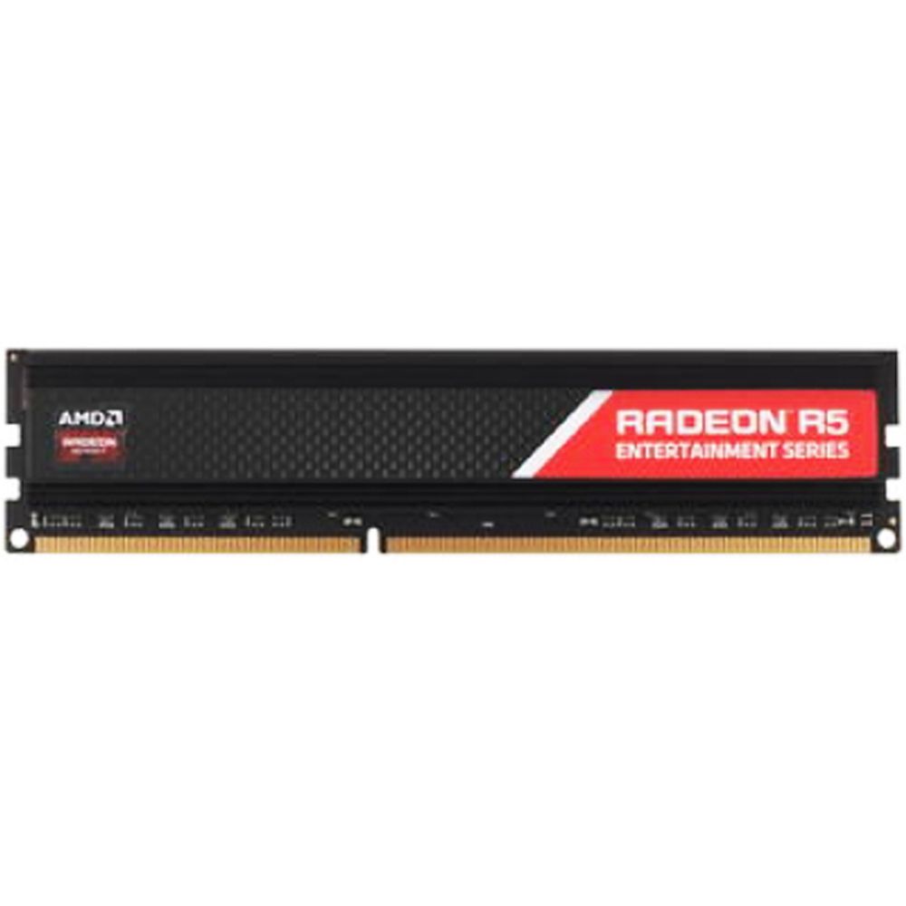 Модуль памяти AMD Radeon 4GB  DDR3 1600 DIMM R5 Entertainment Series Black Gaming Memory R5S34G1609U1S Non-ECC, R5S34G1609U1S CL9, 1.5V, Heat Shield, RTL