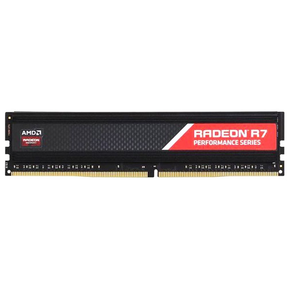 Модуль памяти AMD Radeon™ R7 Performance Series Black Gaming Memory R7S44G2400U1S 4GB DDR4 2400 DIMM Non-ECC, CL16, 1.2V, Heat Shield, RTL