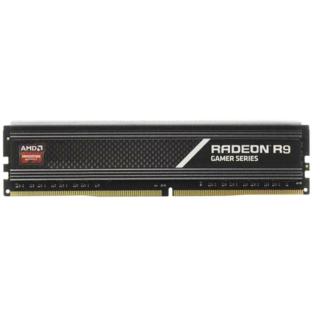 Модуль памяти AMD Radeon™ R9 Gamers Series Black Gaming Memory R9S44G2806U1S 4GB DDR4 2800 DIMM Non-ECC, CL16, 1.2V, Heat Shield, RTL