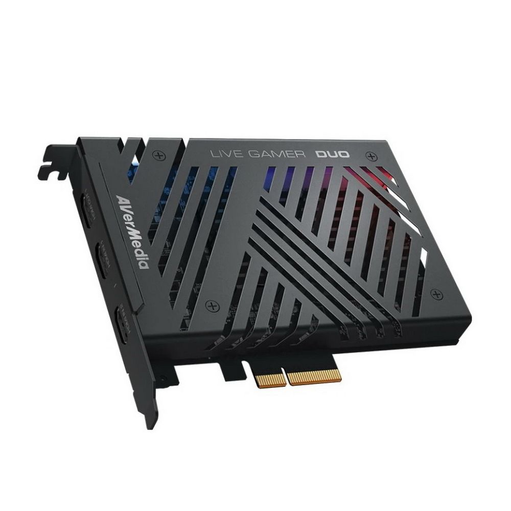 Плата видеозахвата внутренняя AVER Media Live Gamer DUO, PCI-Express x4 Gen 2, 2xHDMI, 1920x1080p60 HDR, (GC570D) (679934), RTL {20} (Live Gamer DUO GC570D)