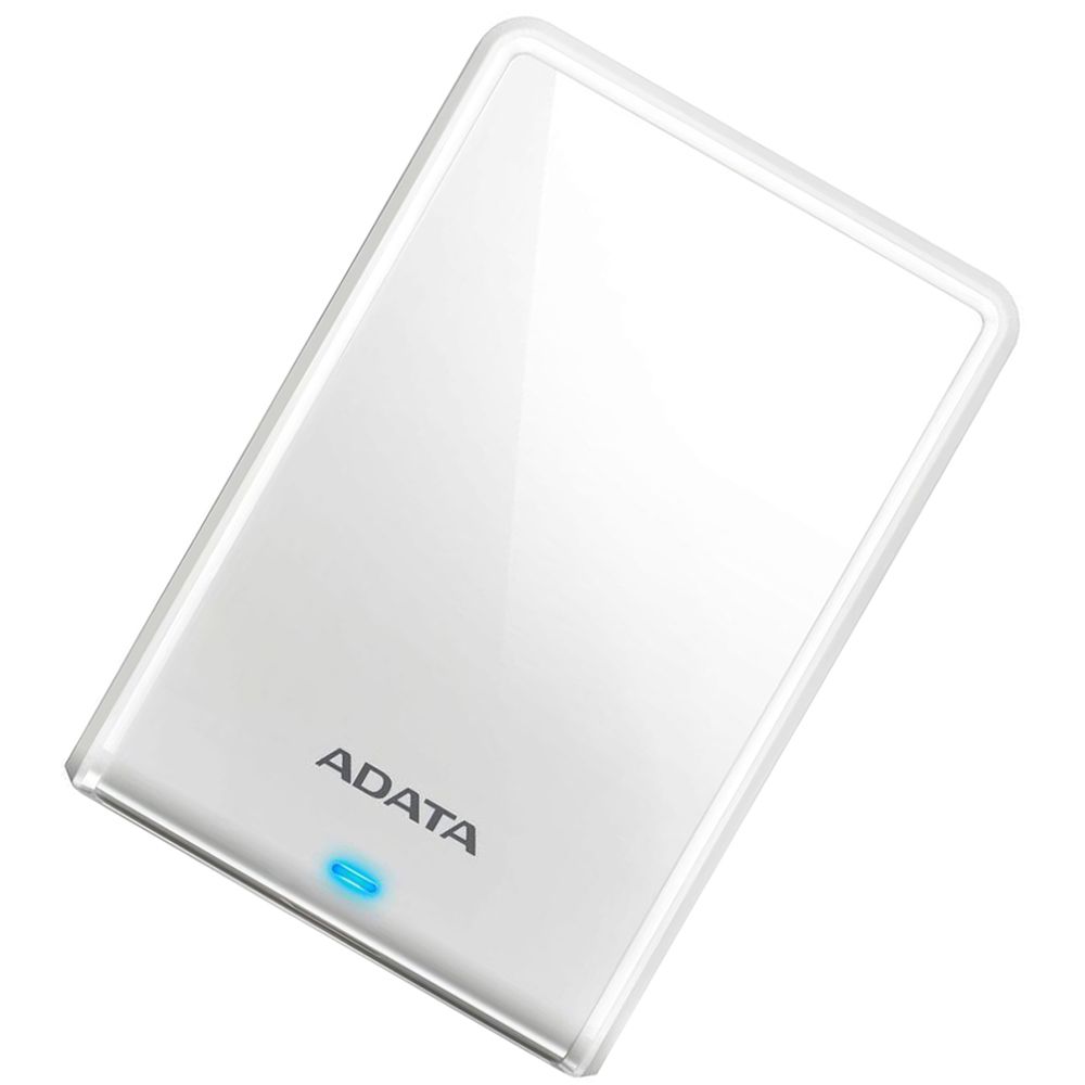 Жесткий диск внешний ADATA HV620 Slim AHV620S-2TU31-CWH 2ТВ 2.5" USB 3.1, 5400rpm, 11.5mm, White, RTL (463081)
