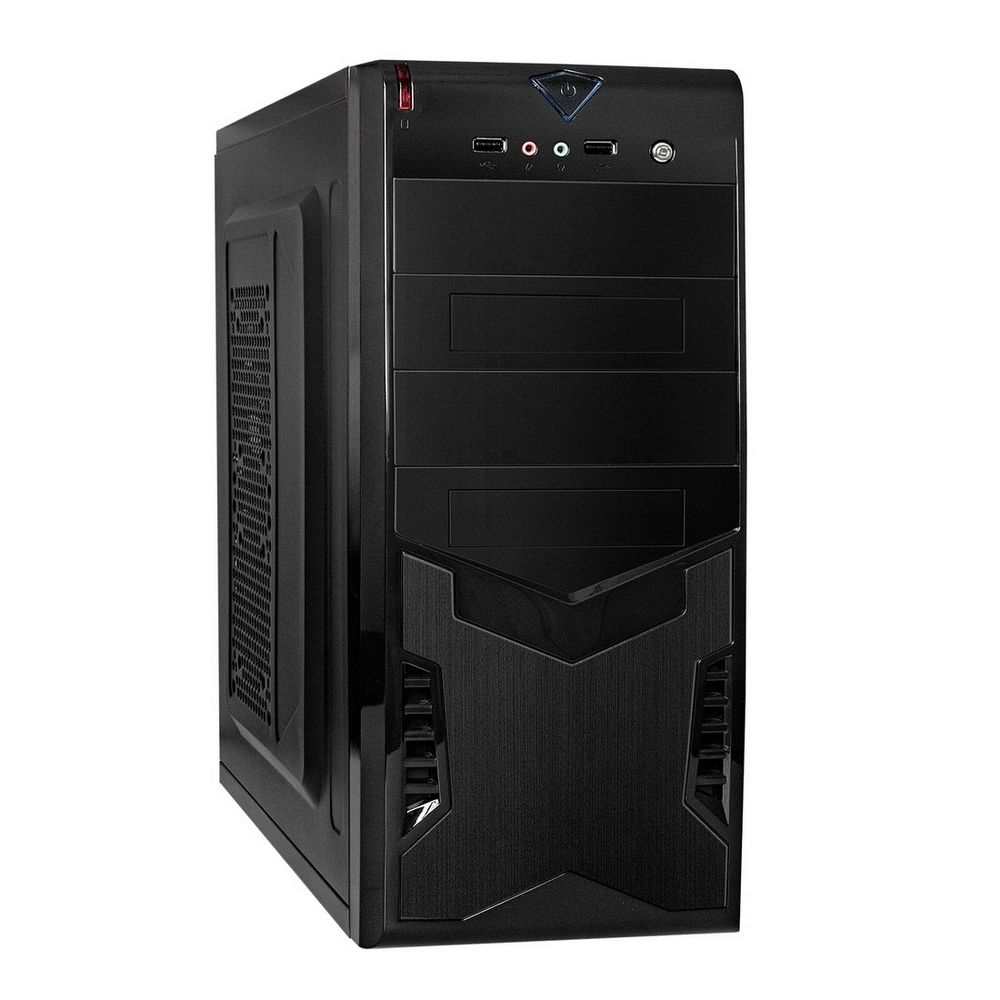 Корпус Exegate Корпус Miditower ExeGate CP-604-500W-8 (ATX, БП CP500 с вент. 8см, 2*USB, аудио, черный) (109971) (EX280389RUS)