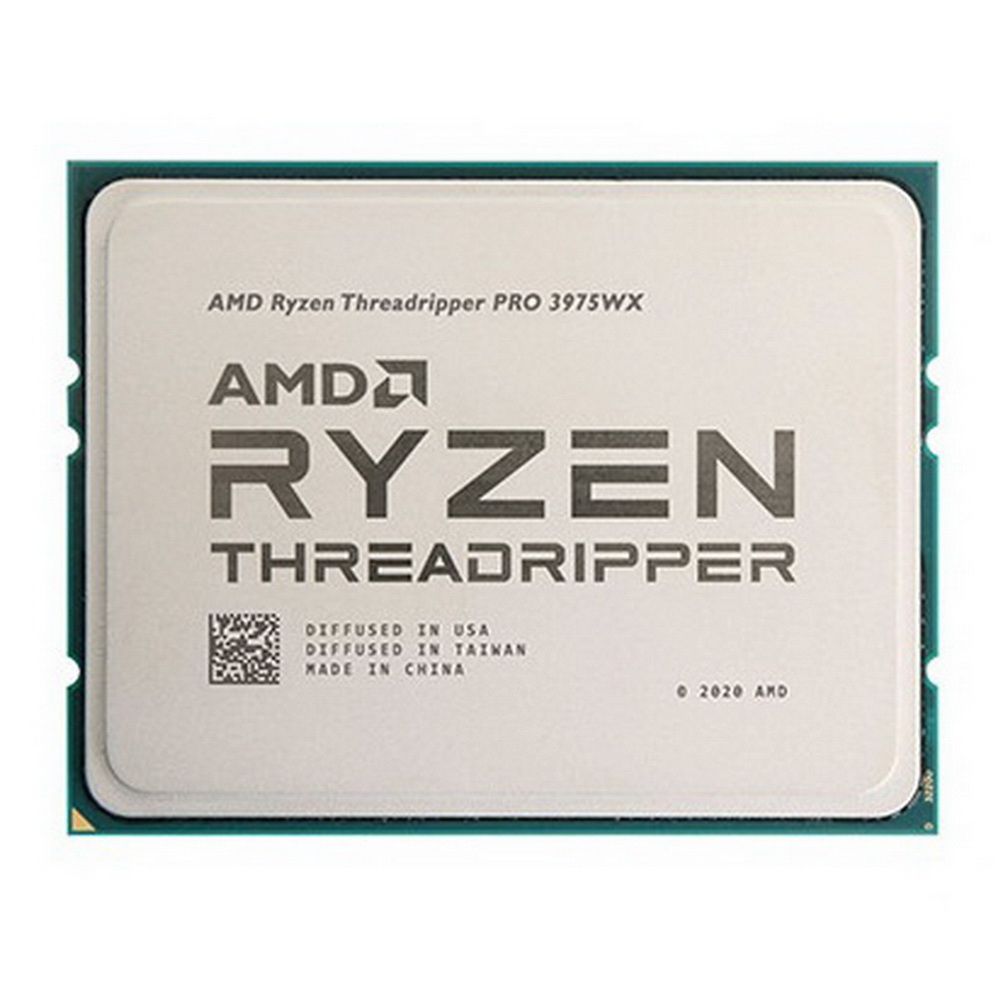 Центральный Процессор AMD RYZEN Threadripper PRO 3975WX OEM (Castle Peak, 7nm, C32/T64, Base 3,70GHz, Turbo 4,50GHz, Without Graphics, L3 128Mb, TDP 280W, sWRX8 (4094) ) OEM (100-000000086)