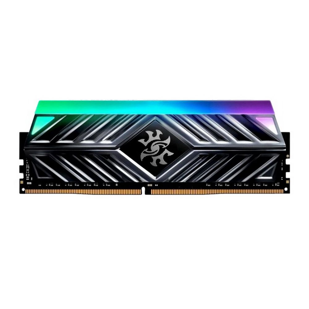 Модуль памяти ADATA XPG SPECTRIX D41 RGB Grey Gaming Memory AX4U320016G16A-ST41 16GB DDR4 3200 DIMM Non-ECC, CL16, 1.35V, Heat Shield, RTL, (931177)
