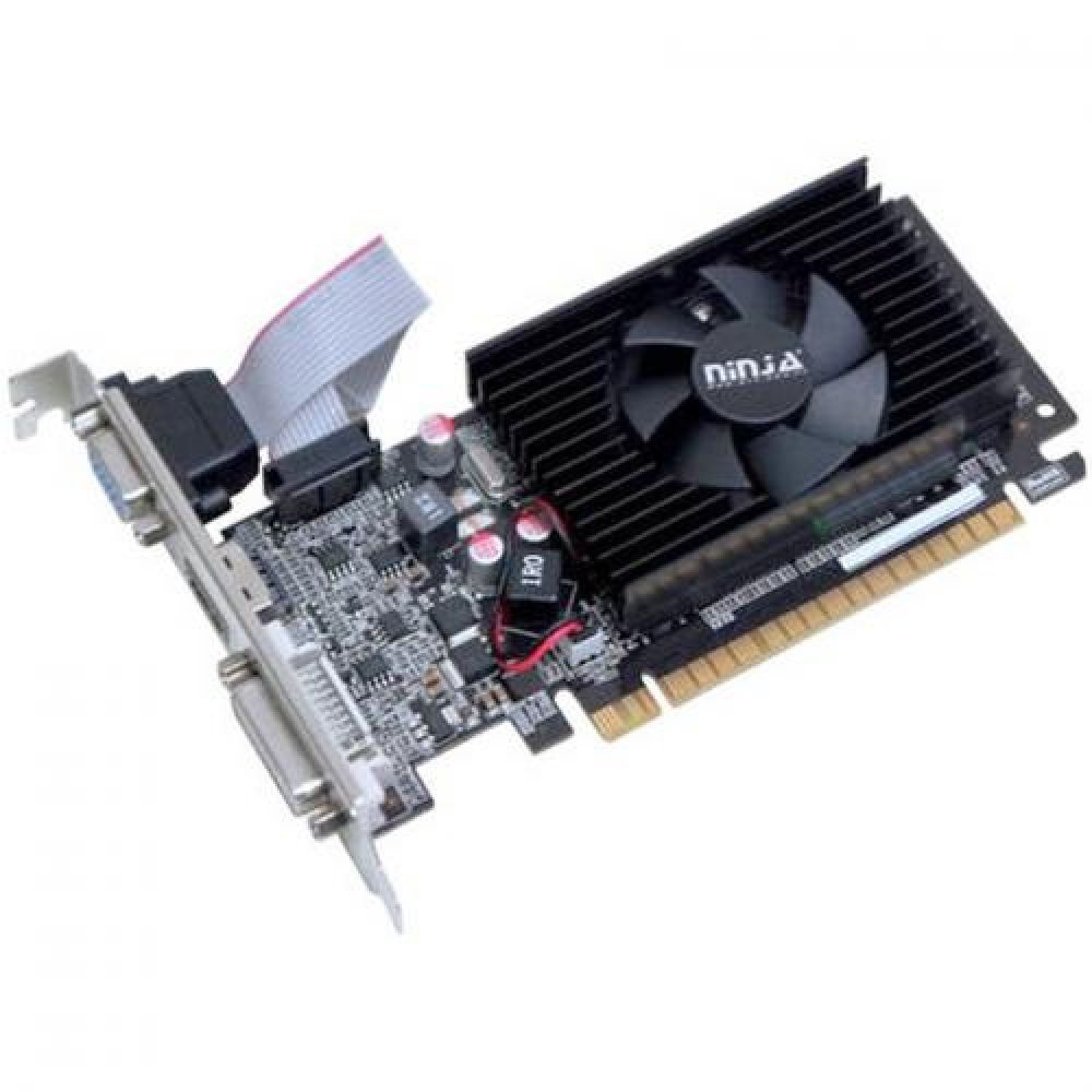 Видеокарта Ninja (Sinotex) GT220 1GB DDR3 128bit DVI-D HDMI 1FAN LP RTL (NK22NP013F)