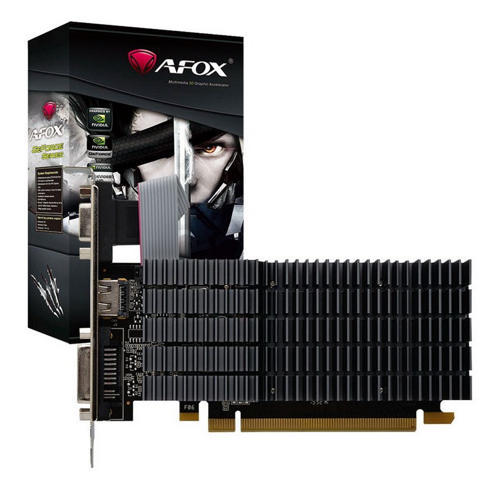 Видеокарта Afox GT710 2GB DDR3 64bit DVI HDMI VGA PASSIVE LP RTL {30} (782944) (AF710-2048D3L5)