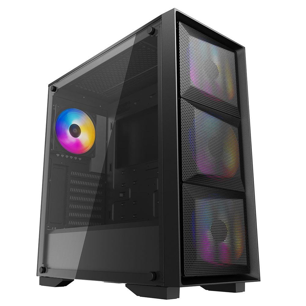Корпус Deepcool MATREXX 50 MESH 4FS DP-ATX-MATREXX50-MESH-4FS (714729) E-ATX, CPU Height 160mm, VGA max 370mm, USB 2.0 x 2, USB 3.0 x 1, Audio x 1, Mic x 1, int. 3.5" x 2 , 2.5" x 2+2, Ext. 5.25" x 0,