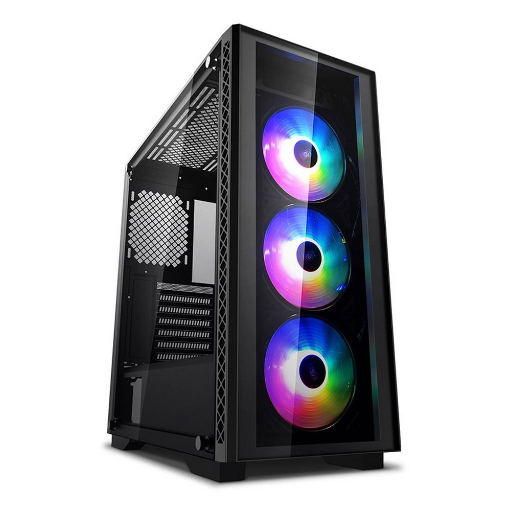 Корпус Deepcool MATREXX 50 ADD-RGB 3F DP-ATX-MATREXX50-AR-3F-US (714033) E-ATX, CPU Height 160mm, VGA max 370mm, USB 2.0 x 2, USB 3.0 x 1, Audio x 1, Mic x 1, int. 3.5"x 2 , 2.5 " x 4, Ext. 5.25 "x 0,