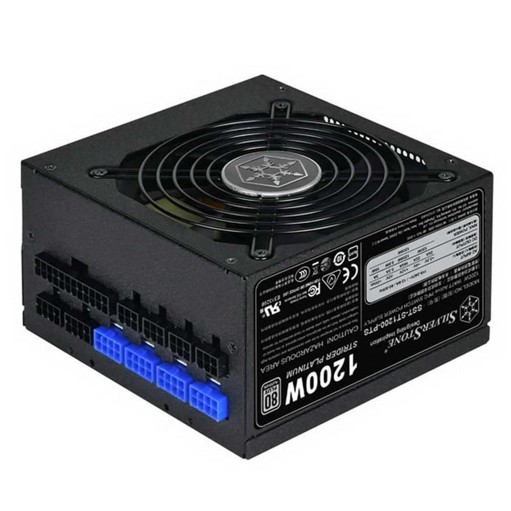 Блок питания Silverstone SST-ST1200-PTS V1.0 Strider Platinum Series, 1200W 80 Plus Platinum, ATX PC Power Supply, 120mm HYB quient fan, 140mm depth, 100% modular, RTL {4} (226582) (G540STK20PTS220)