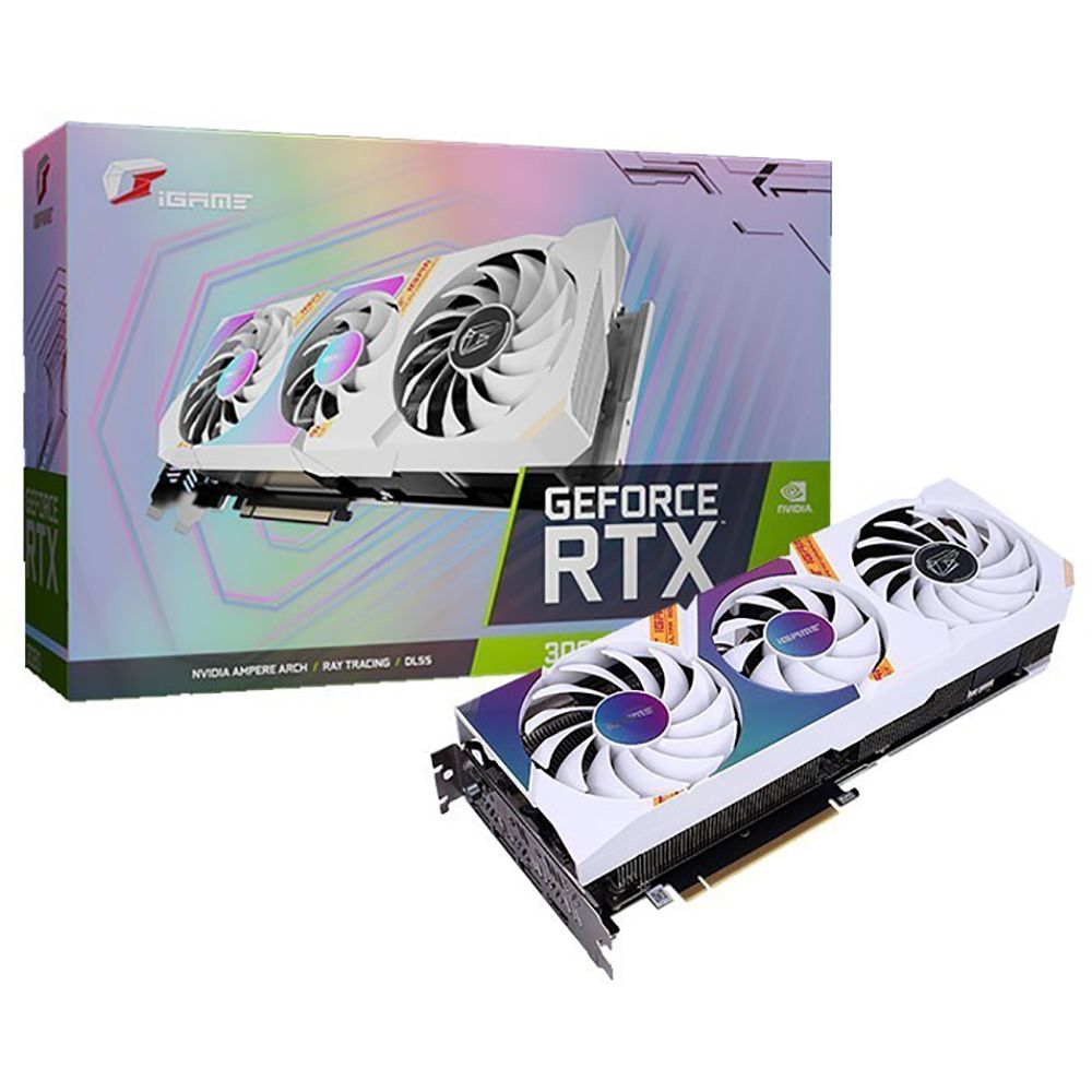 Видеокарта Colorful Bad Pack RTX3060 Ultra W OC 12G L-V 12GB GDDR6 192bit HDMI 3xDP LHR RTL (594239) (RTX 3060 Ultra W OC 12G L-V||bp)