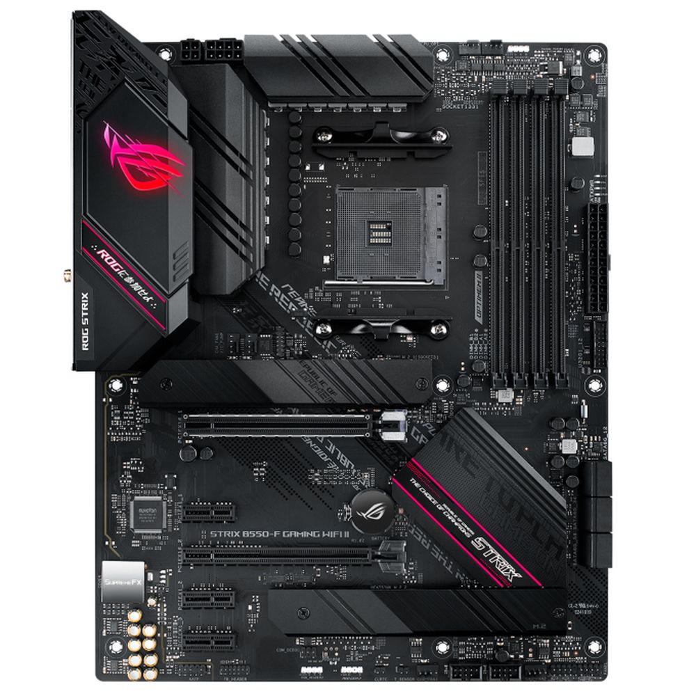 Материнская плата ASUS ROG STRIX B550-F GAMING WIFI II AM4 ATX 4xDDR4 2xPCIEx16 3xPCIEx1 2xM.2 HDMI DP 2.5GLAN WIFI 6E(453314) (90MB19V0-M0EAY0)