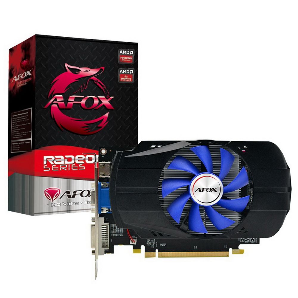 Видеокарта Afox R7 350 2GB GDDR5 128bit VGA DVI HDMI 1FAN RTL {30} (784238) (AFR7350-2048D5H4-V3)