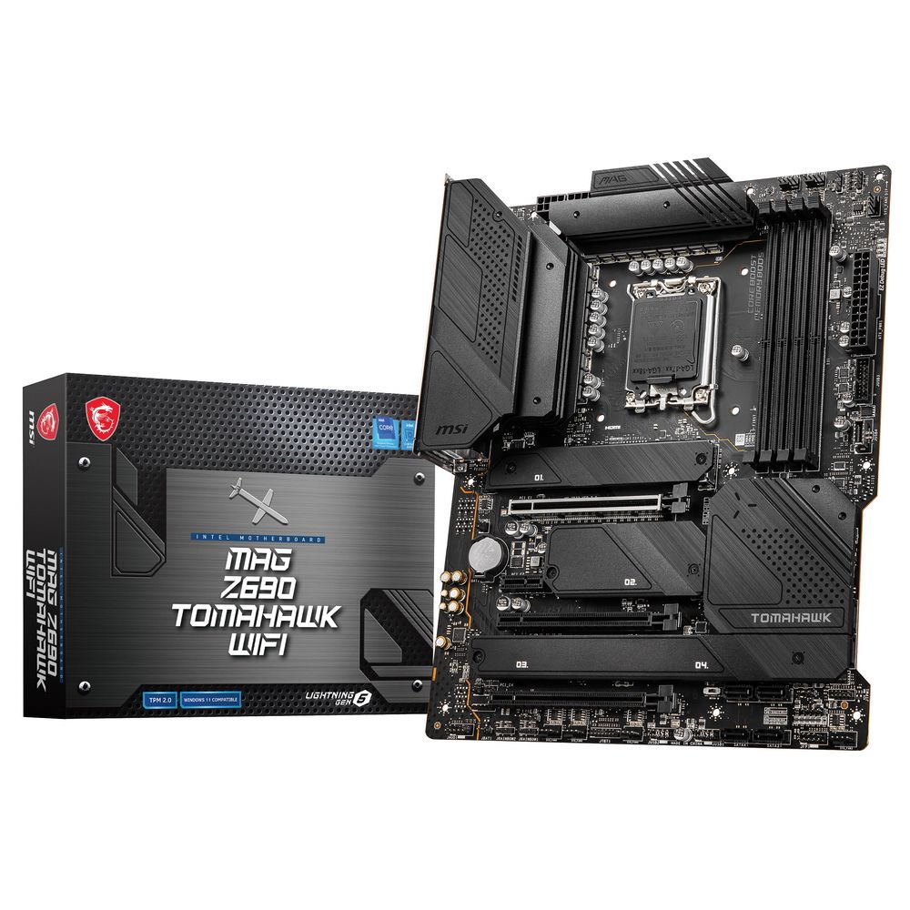 Материнская плата MSI Bad Pack MAG Z690 TOMAHAWK WIFI MS-7D32\MAG Z690 TOMAHAWK WIFI\601-7D32-04S,30\801-7A94-104\STD MAG Z690 TOMAHAWK WIFI, Z690, LGA1700, 4DDR5, 3PCIEx1 (MAG Z690 TOMAHAWK WIFI||bp)