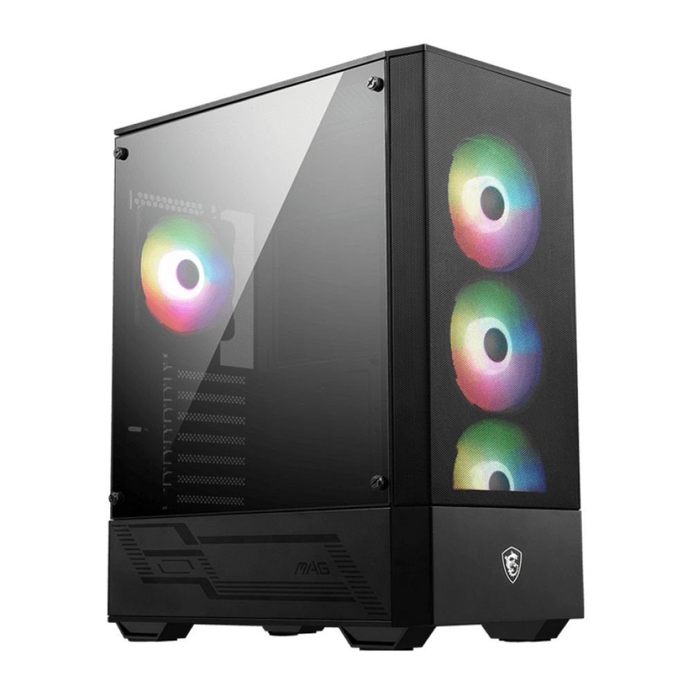 Корпус MSI MAG FORGE 112R Mid-Tower, ATX, 2xUSB 3.2, Audio I/O, 4x120mm ARGB Fan, 6-ch Light controller, Front metal MESH, Up to 330mm GPU, Tempered Glass (949679) (306-7G16X23-809 / 306-7G16X26-HH9)