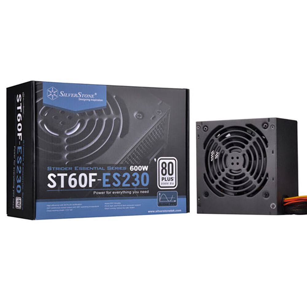 Блок питания Silverstone SST-ST60F-ES230 V1.0 PSU-P217-600W-230V ONLY-ATX-120mmFAN-FIXED C-80PLUS-RoHS-GM  (223321) {8} (G540ST600E23220)