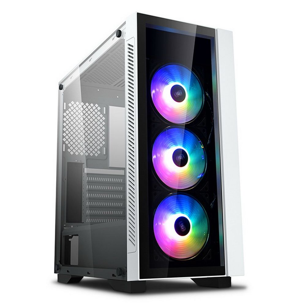 Корпус Deepcool MATREXX 55 V3 ADD-RGB WH 3F White, E-ATX, CPU Height 160mm, VGA max 370mm, USB 2.0 x 2, USB 3.0 x 1, Audio x 1, Mic x 1, int. 3.5"/2.5" x 2 , 2.5" x 2+2, (DP-ATX-MATREXX55V3-AR-WH-3F)