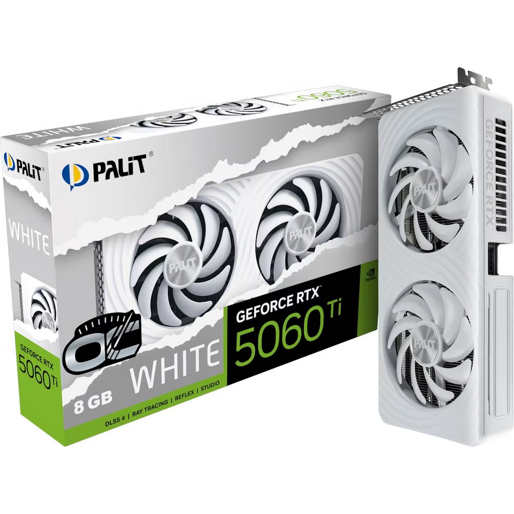 Видеокарта RTX 5060Ti 8Gb White Palit