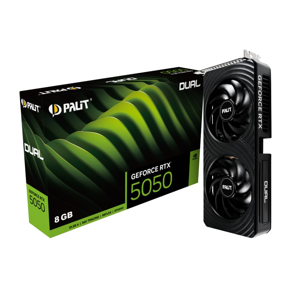 Видеокарта NVIDIA RTX 5050 8GB PALIT DUAL
