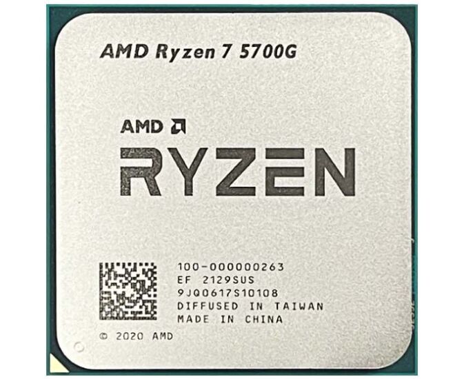 Процессор AMD Ryzen 7 5700 G 100-000000263 3.8 G Hz, 8 cores, 16 threads, 16 MB L3, 65 W, AM4, 7nm, Radeon Graphics