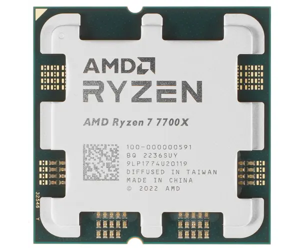 Процессор AMD Ryzen 7 7700 X (100-000000591) (Soc-AM5/4.5/5.4 G Hz/8 C/16 T/32 Mb/105 W/Tray)