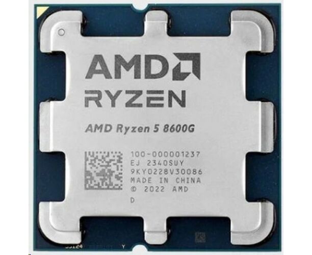 Процессор AMD Ryzen 5 8600 G Oem (100-000001237) Base 4,30 G Hz, Turbo 5,00 G Hz, RDNA 3.0 Graphics, L3 16 Mb, TDP 65 W, AM5