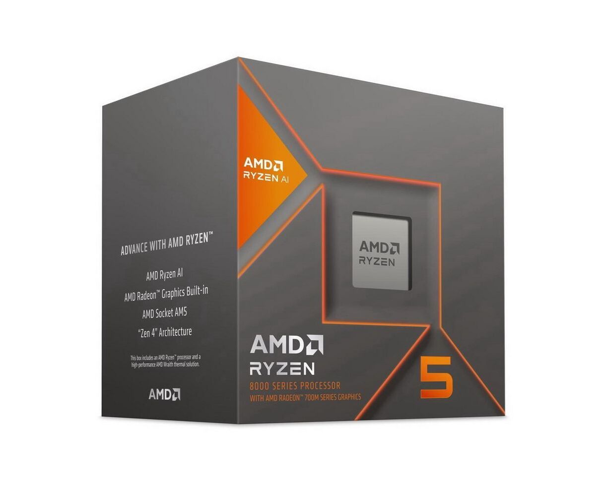 Процессор AMD Ryzen 5 8500 G (100-100000931 BOX) Box (Phoenix, 4nm, C6/T12, Base 3,50 G Hz, Turbo 5,00 G Hz, RDNA 3.0 Graphics, L3 16 Mb, TDP 65 W, SAM5)