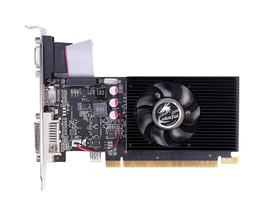 Видеокарта Colorful GT710-2 GD3-V 2 GB GDDR3 64bit VGA DVI HDMI 1 Fan RTL