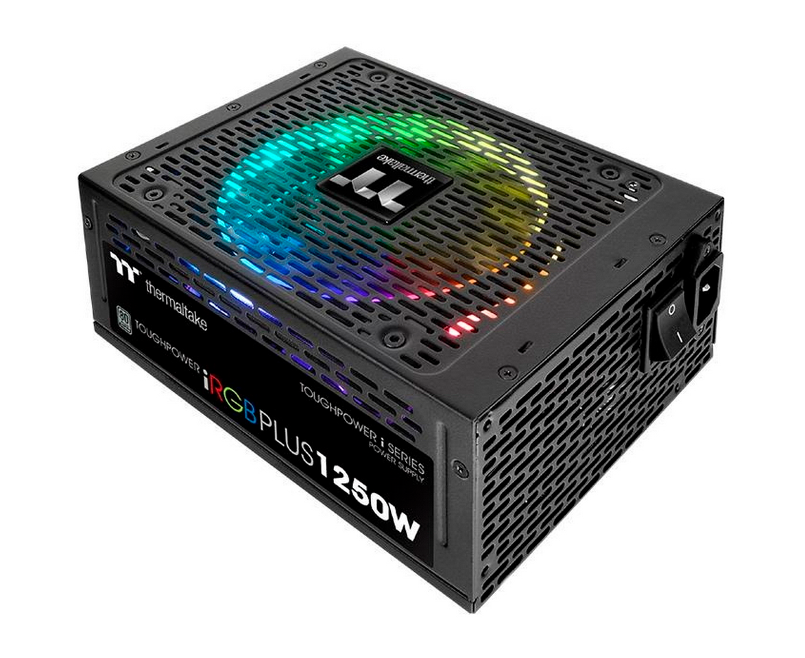Блок питания Thermaltake Toughpower i RGB Plus (PS-TPI-1250 F3 FDTE-1)1250 W Titanium/Fully Modular/Riing Duo/Digital/80 Plus Titanium/EU