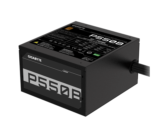 Блок питания Gigabyte ATX 550 W GP-P550 B 80+ bronze (24+4+4pin) APFC 120mm fan 6x SATA RTL