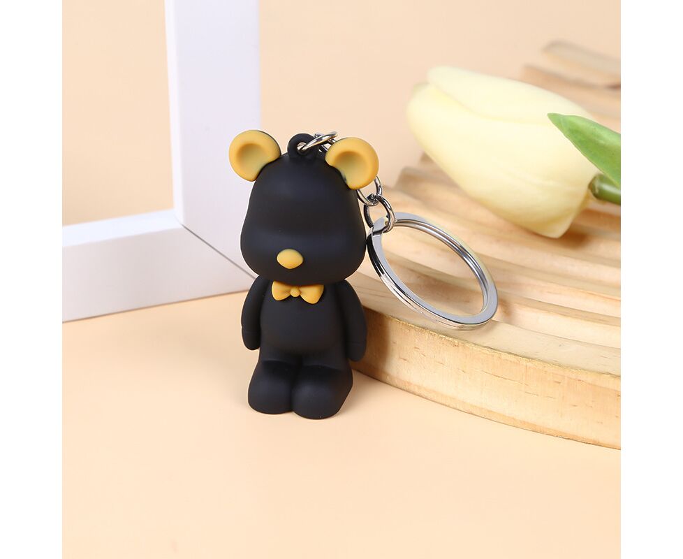 Брелок - "Медведь с бабочкой" 26 (Black)