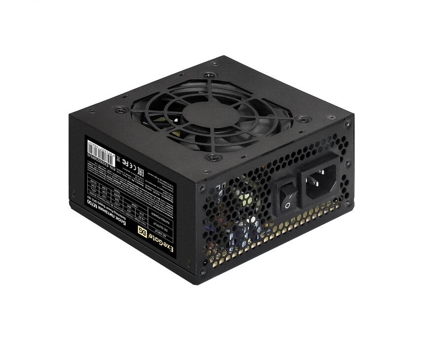 Блок питания Exe Gate M700 EX292238 RUS 700 W (SFX, APFC, КПД 87 (80 Plus Silver), 8cm fan, 24pin, 4+4pin, 3x SATA
