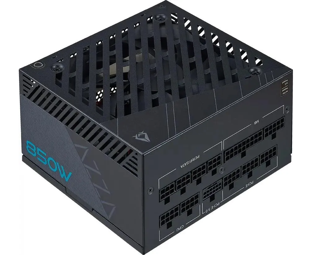 Блок питания Azza PSAZ-850 G ATX 850 W 80+ gold (20+4pin) APFC 120mm fan 6x SATA Cab Manag RTL