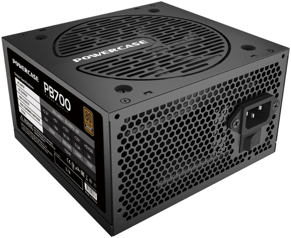 Блок питания Powercase PB700 (PS-700 B-DC) (80 Plus Bronze, ATX 2.31, 700 W, APFC, DC-DC, 120mm Fan)
