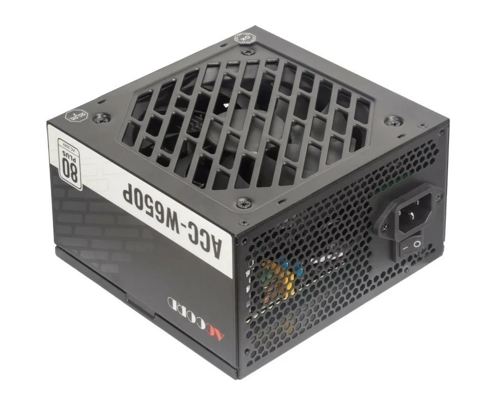 Блок питания Accord ACC-W650 P ATX 650 W 80 Plus White (20+4pin) 120mm fan 6x SATA RTL