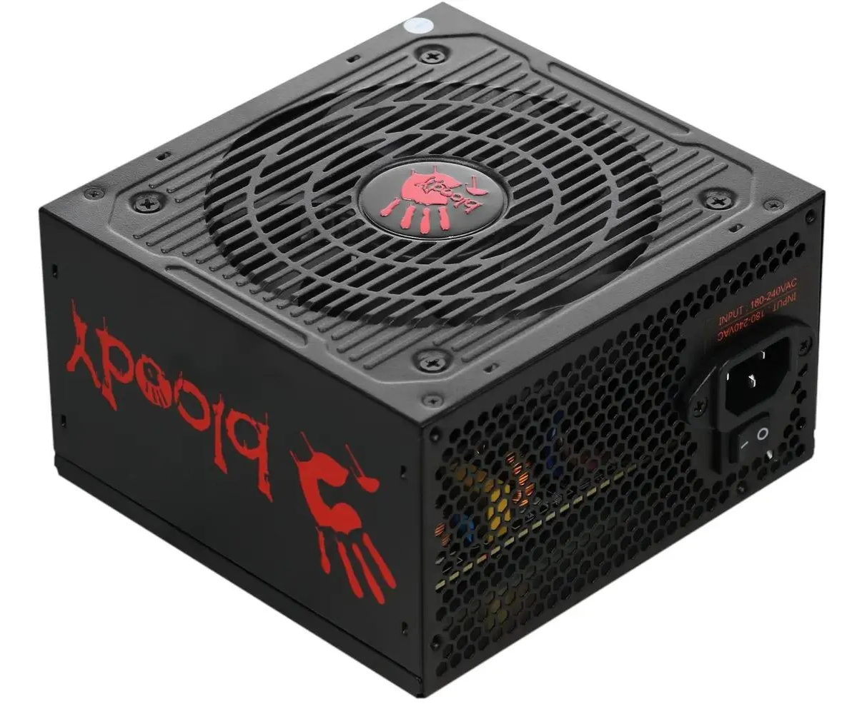 Блок питания BLOODY BD-PS600 W, 600 Вт, 120мм, черный, retail