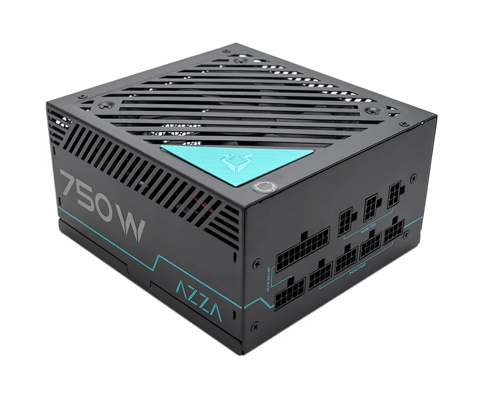 Блок питания Azza PSAZ-750 G ATX 750 W 80+ gold (20+4pin) APFC 120mm fan 6x SATA Cab Manag RTL