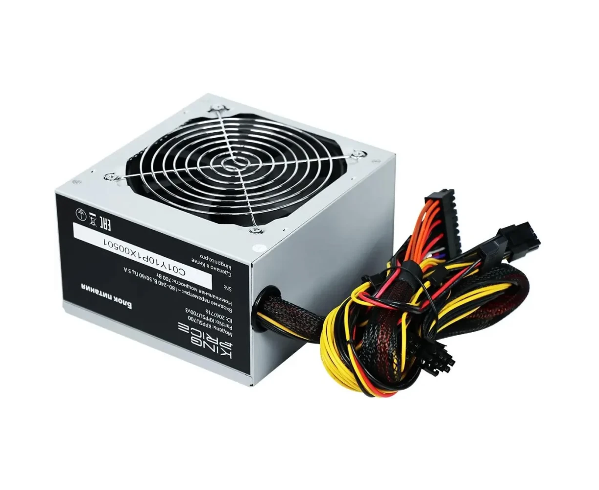 Блок питания King Price KPPSU700 (KPPSU700 V3) ATX 700 W (20+4pin) APFC 120mm fan 4x SATA