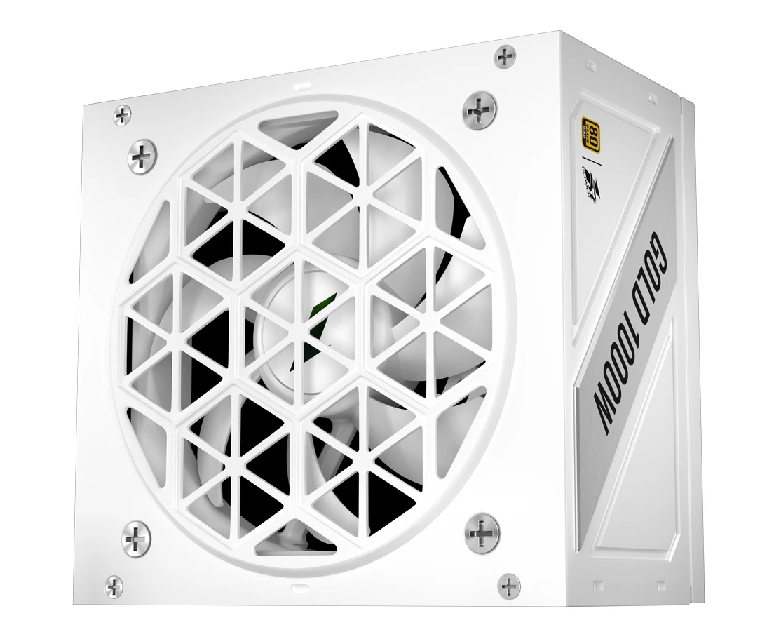 Блок питания 1 STPLAYER NGDP Gold 1000 W White (HA-1000 BA4-WH)/ATX 3.1, APFC, 80 Plus Gold, LLC+DC-DC, full Japan solid-state caps, 120mm, full modular