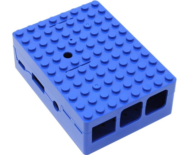 Корпус ACD RA184 blue для микрокомпьютера Raspberry Pi 3 Blue ABS Plastic Building Block case for Raspberry Pi 3