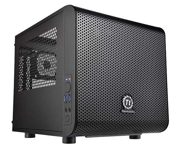 Корпус Thermaltake Core V1 черный без БП mini ITX 1x200mm 2x USB3.0 audio bott PSU