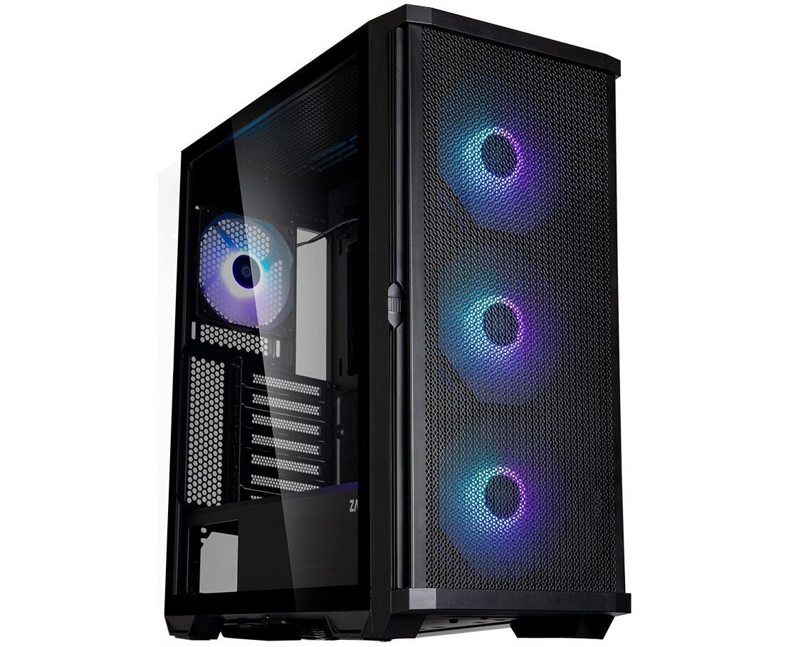 Корпус ZALMAN Z10 Plus, ATX, Black, Window, 2x3.5", 2x2.5", 2x USB3.0, 1x USB 3.1 Type-C, FRONT 3x140mm ARGB, REAR 1x120mm ARGB